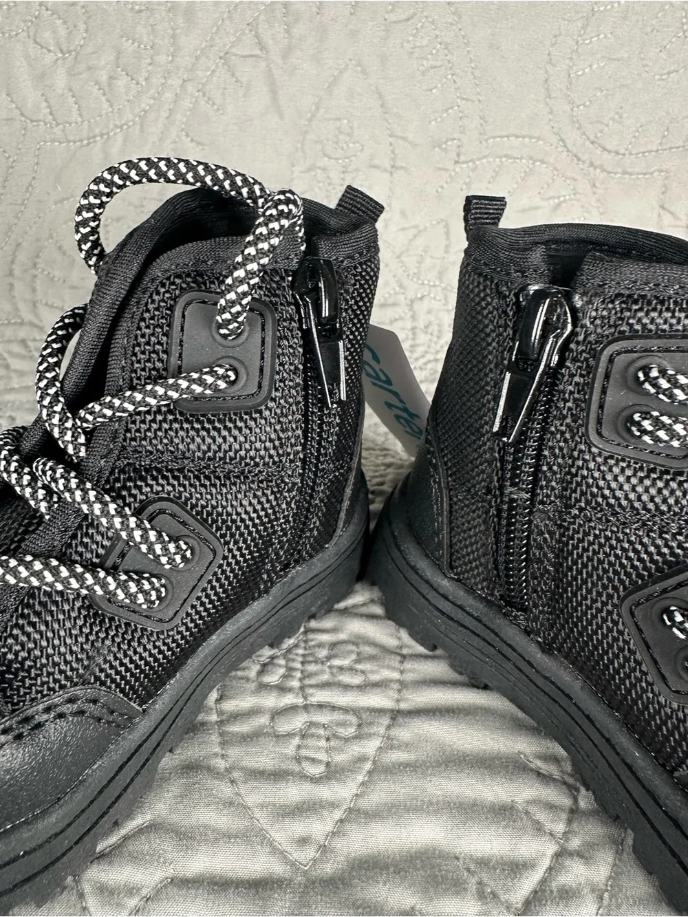 Carter’s Toddler Boys Black Burma Hiking Boots NWT Size Toddler 6